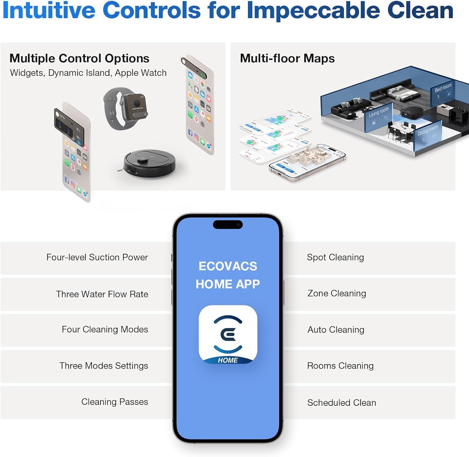 Ecovacs Deebot N30 Pro Omni مكنسة روبوت